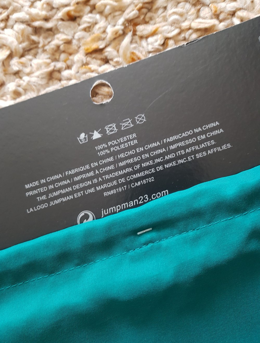 Neu! Bag Sport Unisex Jumpman türkis