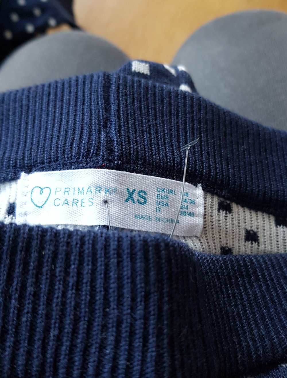 Winter Leggings warm Weihnachtsmotiv dunkelblau/ weiss Gr.XS, neu