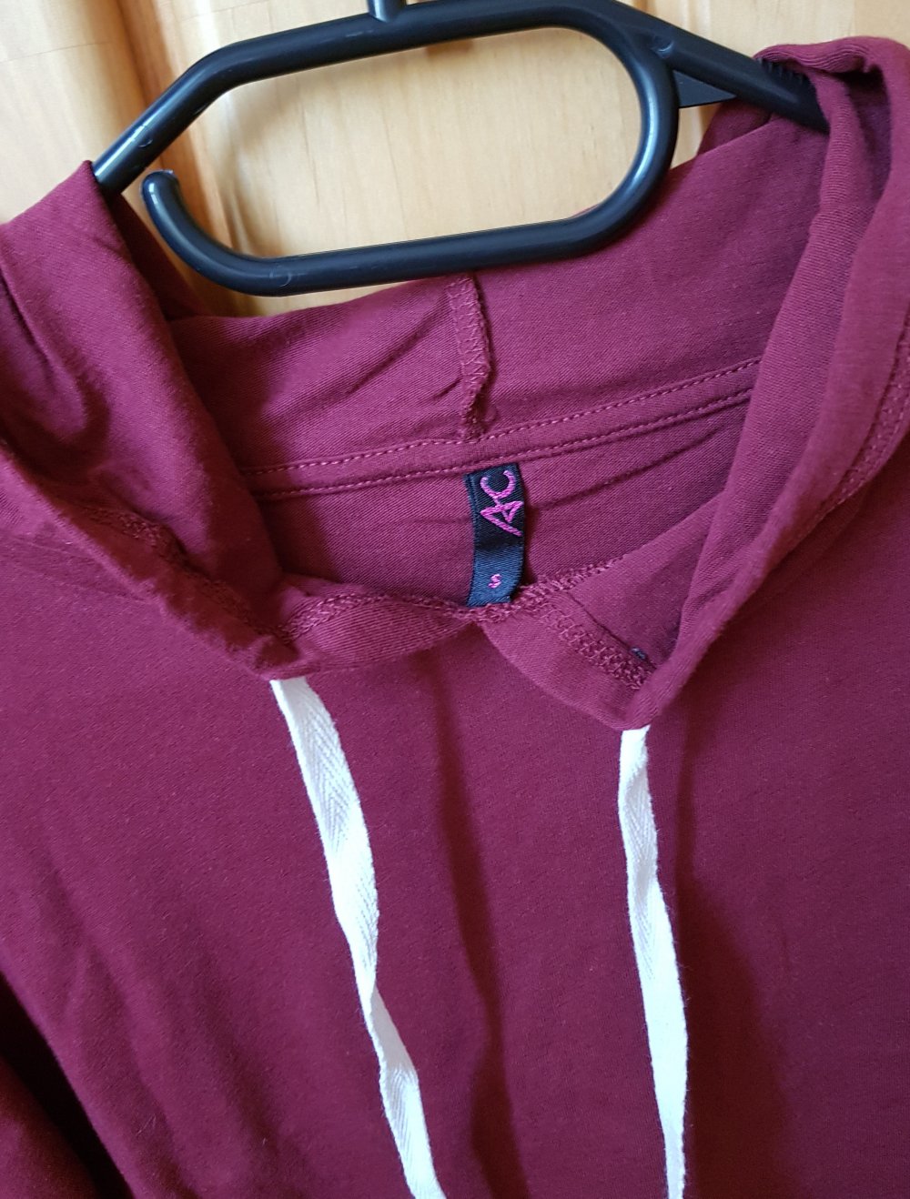 Kapuzenhoodie Kapuzenshirt Hoodie Sweater dunkelrot Gr.S