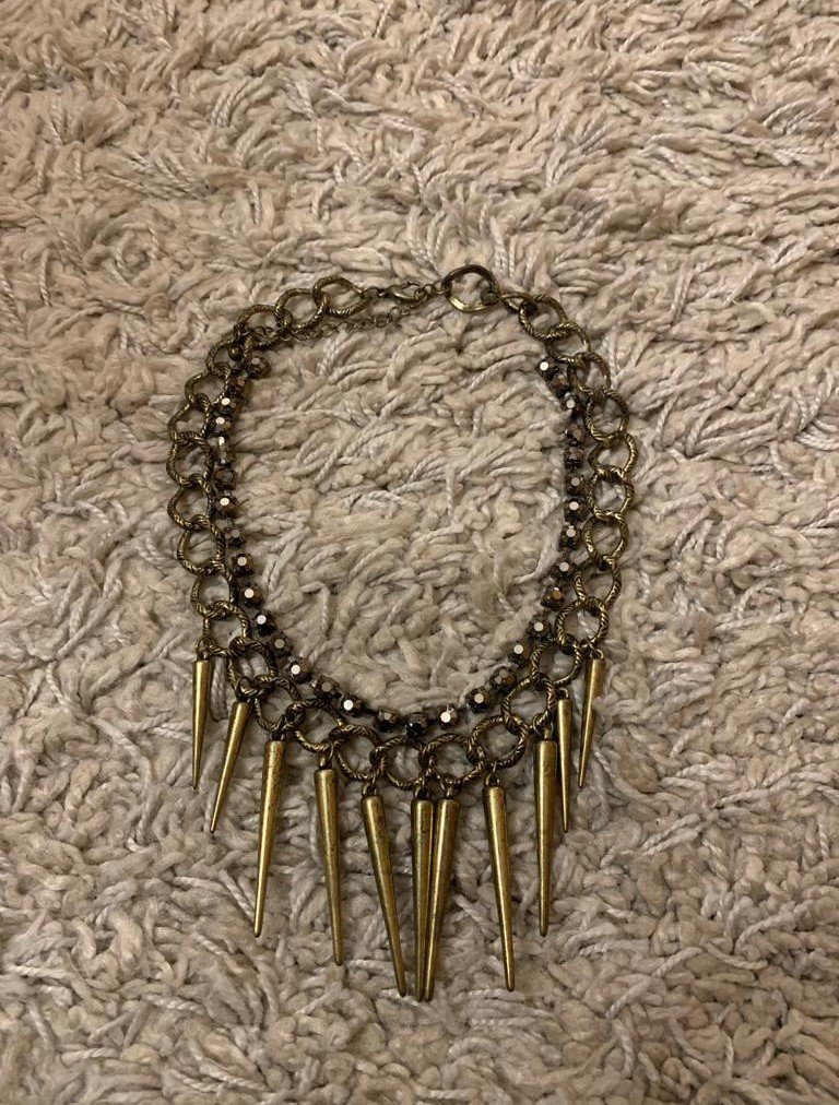 Statement Kette Gothic altgold Vintage Y2k