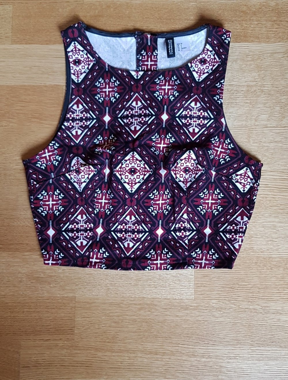 Buntes Croptop Aztekenmuster Gr.S