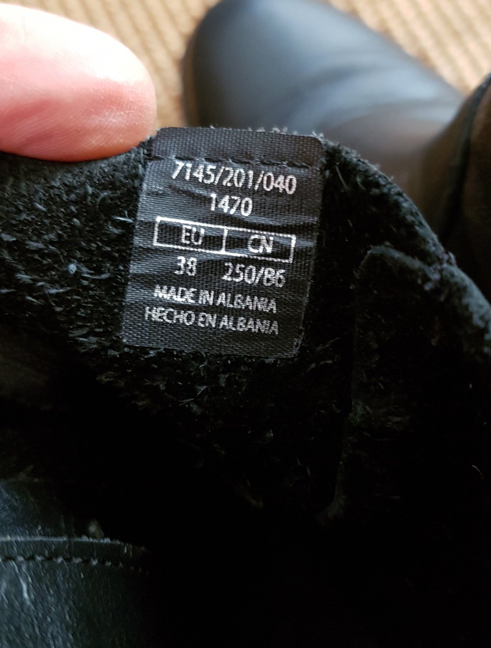 Zara Echtleder Stiefelette Boots schwarz Gr.38