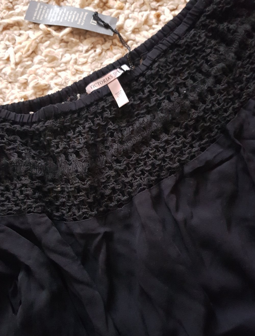 Neu! Victoria's Secret Jumpsuit Playsuit schwarz blau Farbenverlauf Gr.S