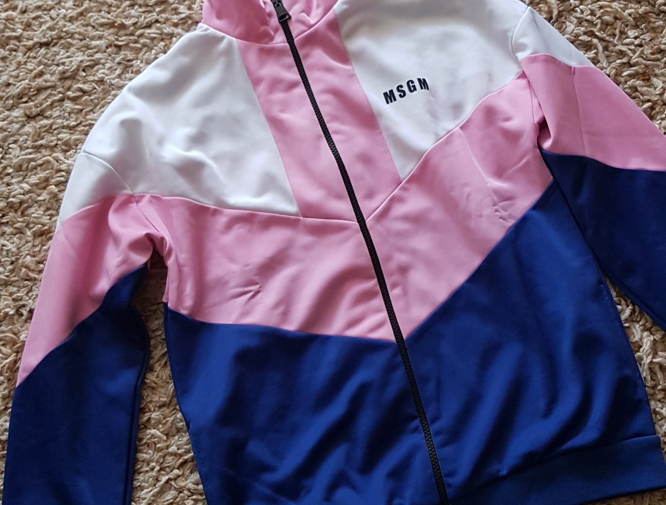 Neu! Sport Trainingsjacke Zipper Blockfarben oversized Kids 14J/164cm