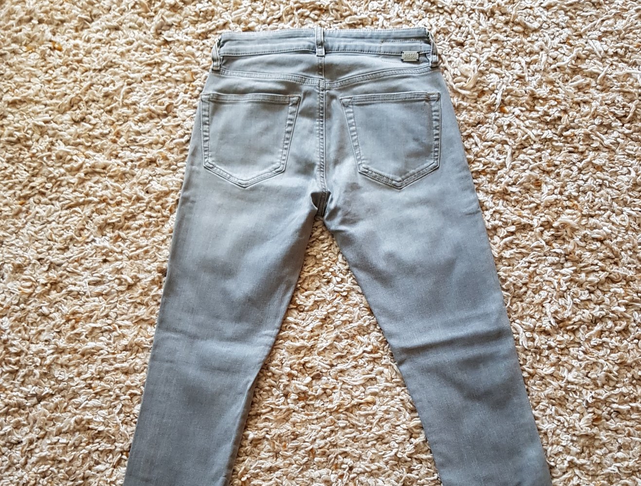 Neu! Diesel Slandy-Zip Skinny Jeans W25L23 grau