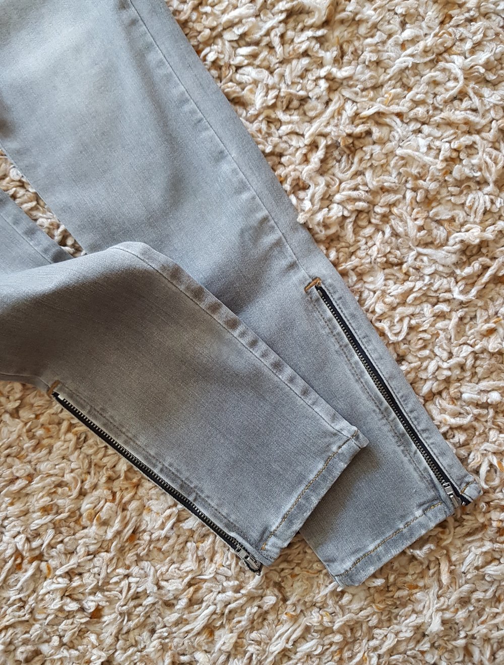 Neu! Diesel Slandy-Zip Skinny Jeans W25L23 grau