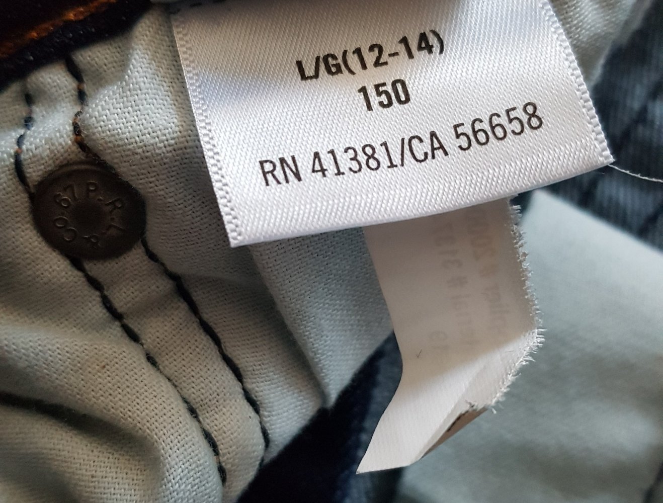 Polo Ralph Lauren Tompkin Skinny Jeans dunkelblau Kids 14J/150cm neu