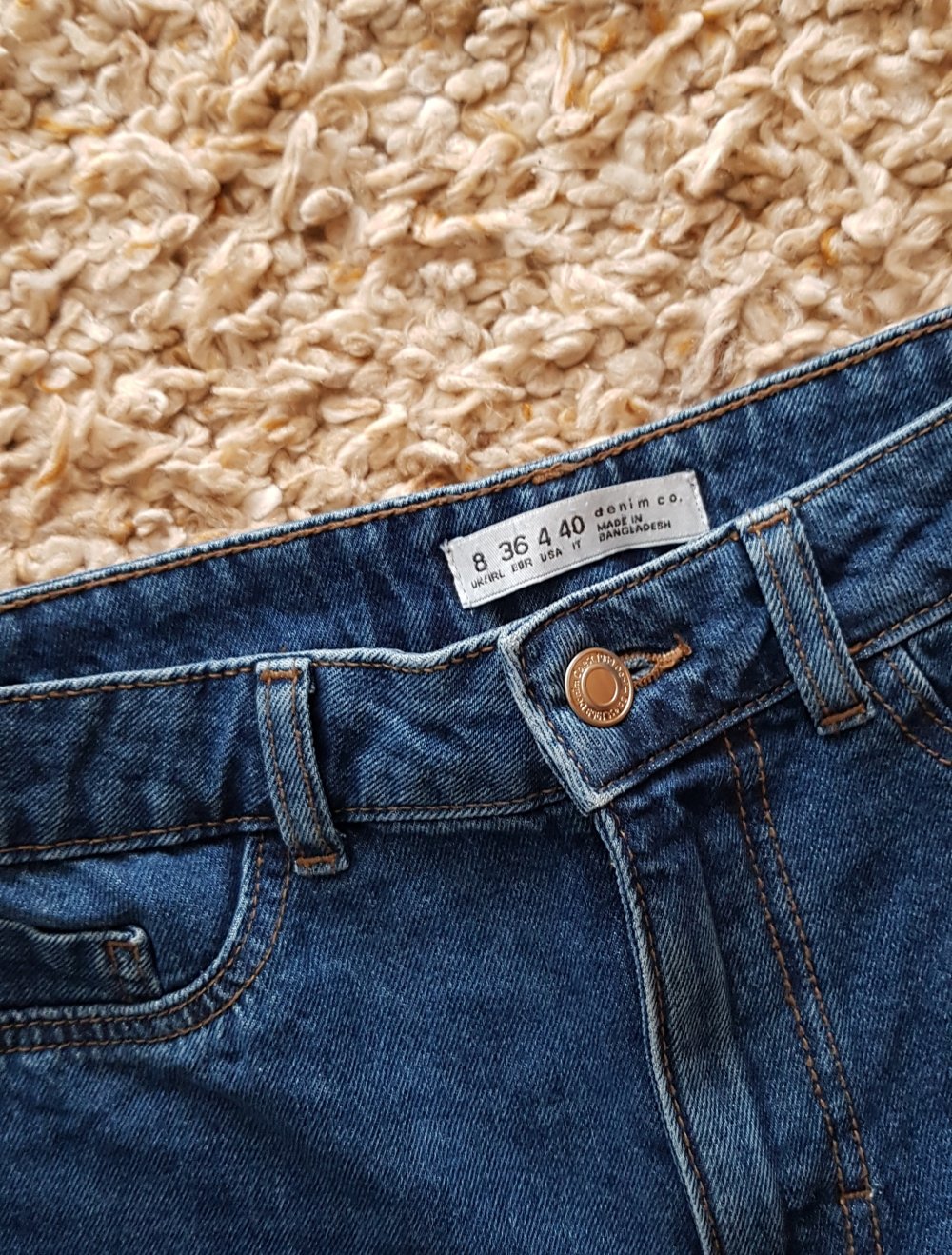 Neu! Jeansshorts Hotpants blau Highwaist Gr.36