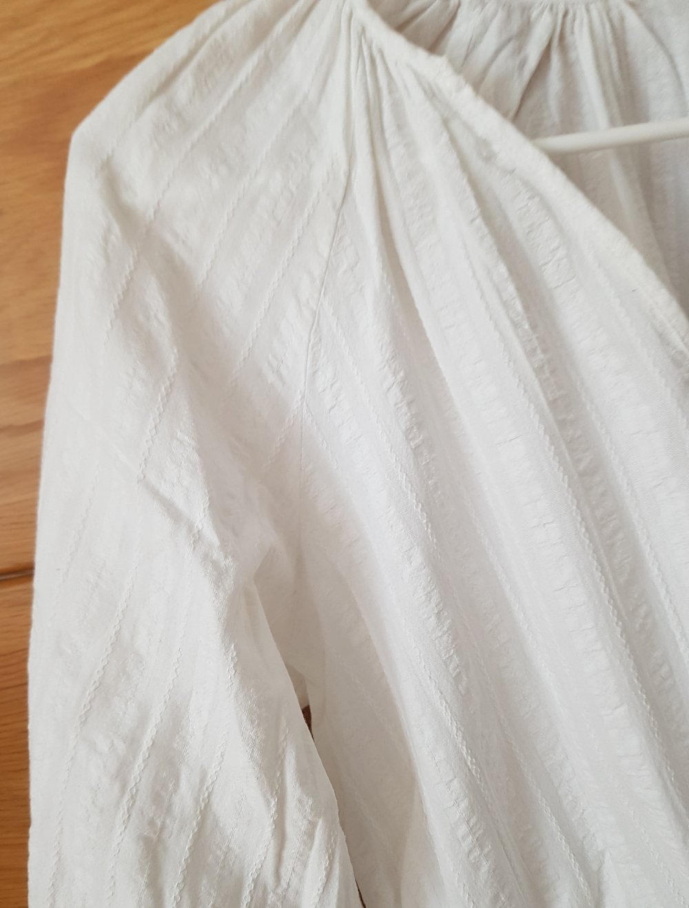 Weiße Bluse Tunika 100%Baumwolle Gr.S