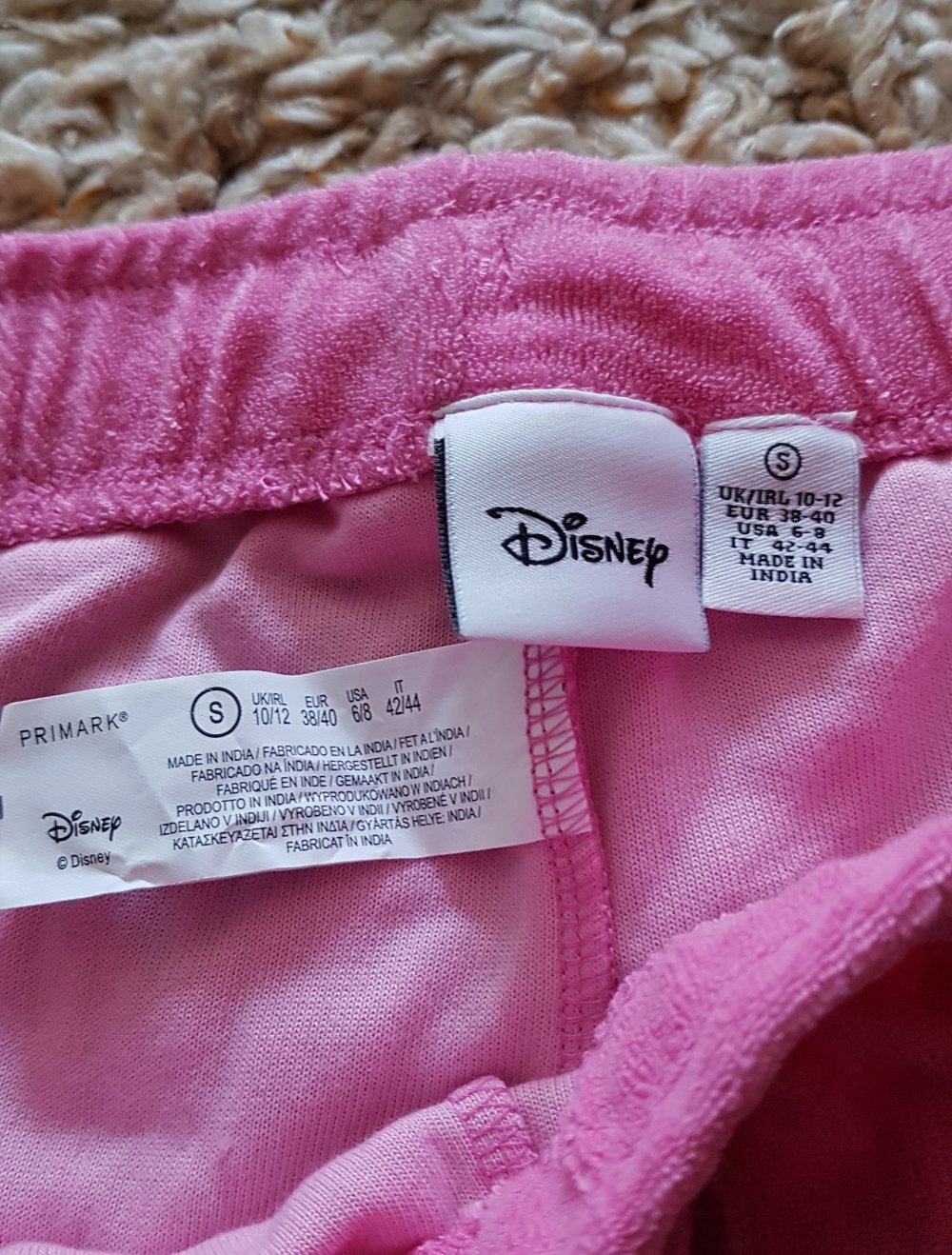 Neu! Frottee Shorts  rose pink Gr.S Disney ×Primark