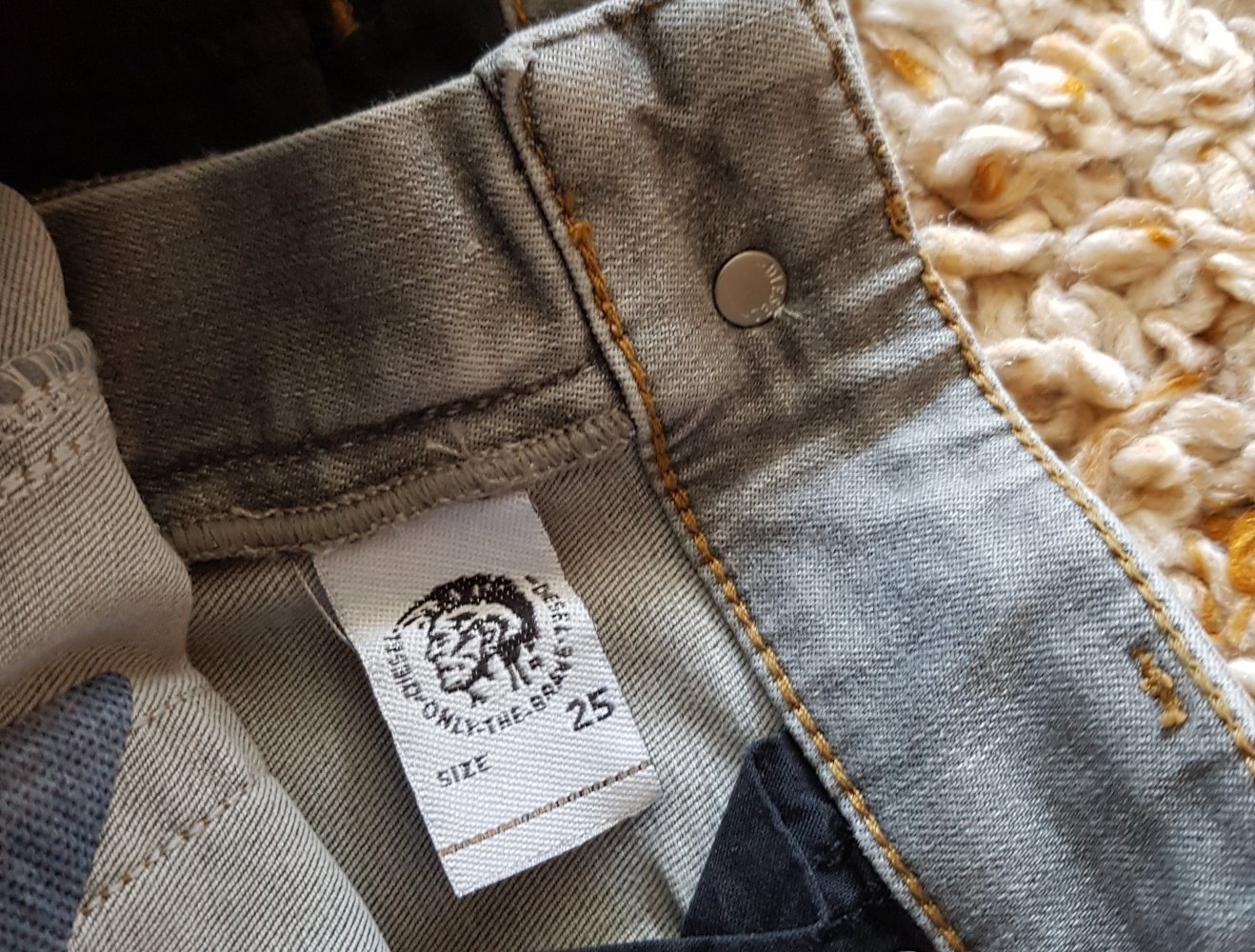 Neu! Diesel Slandy-Zip Skinny Jeans W25L23 grau