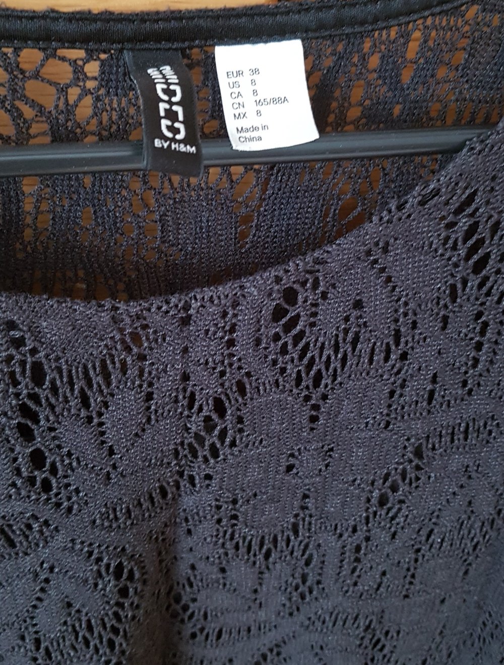 Schwarzes  Mini Spitzenkleid Gr.38