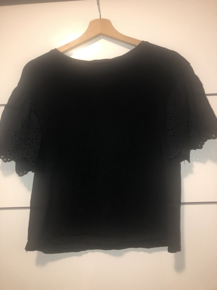 T-shirt mit spitzen ?rmel