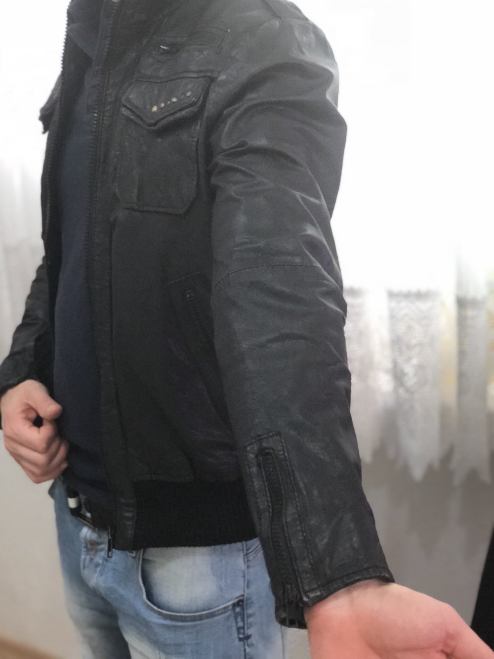 Lederjacke 