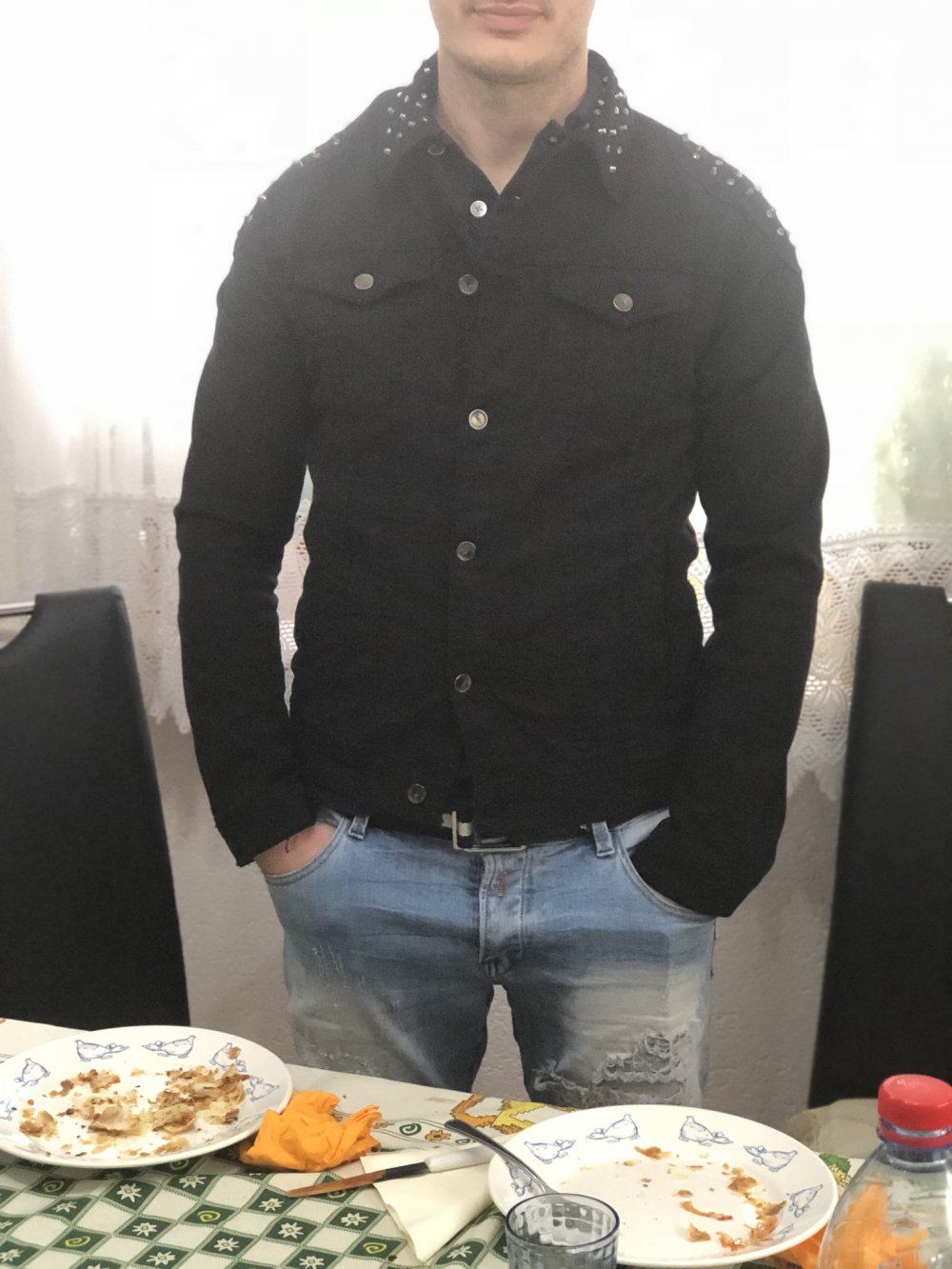 Jeansjacke schwarz