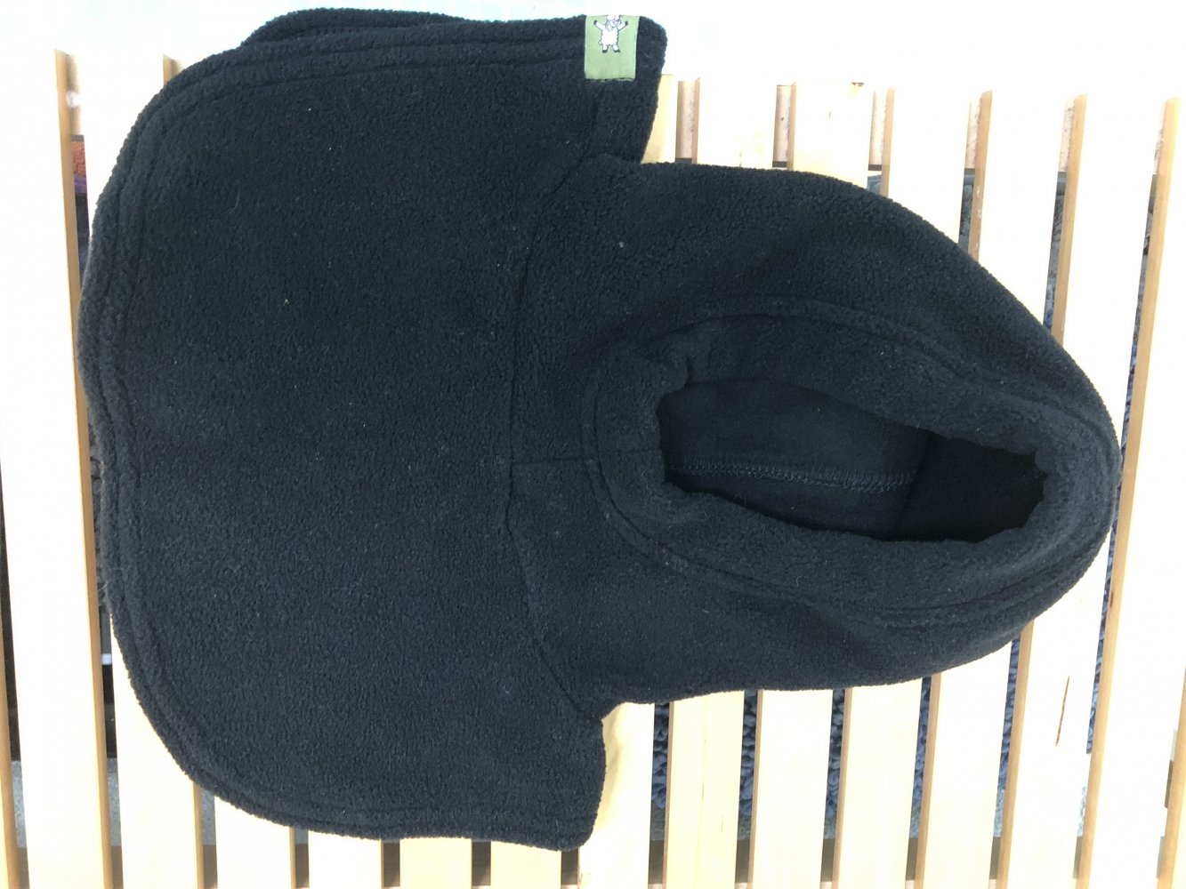 Fleece Tragepullover von Lenny Lamb schwarz Größe L