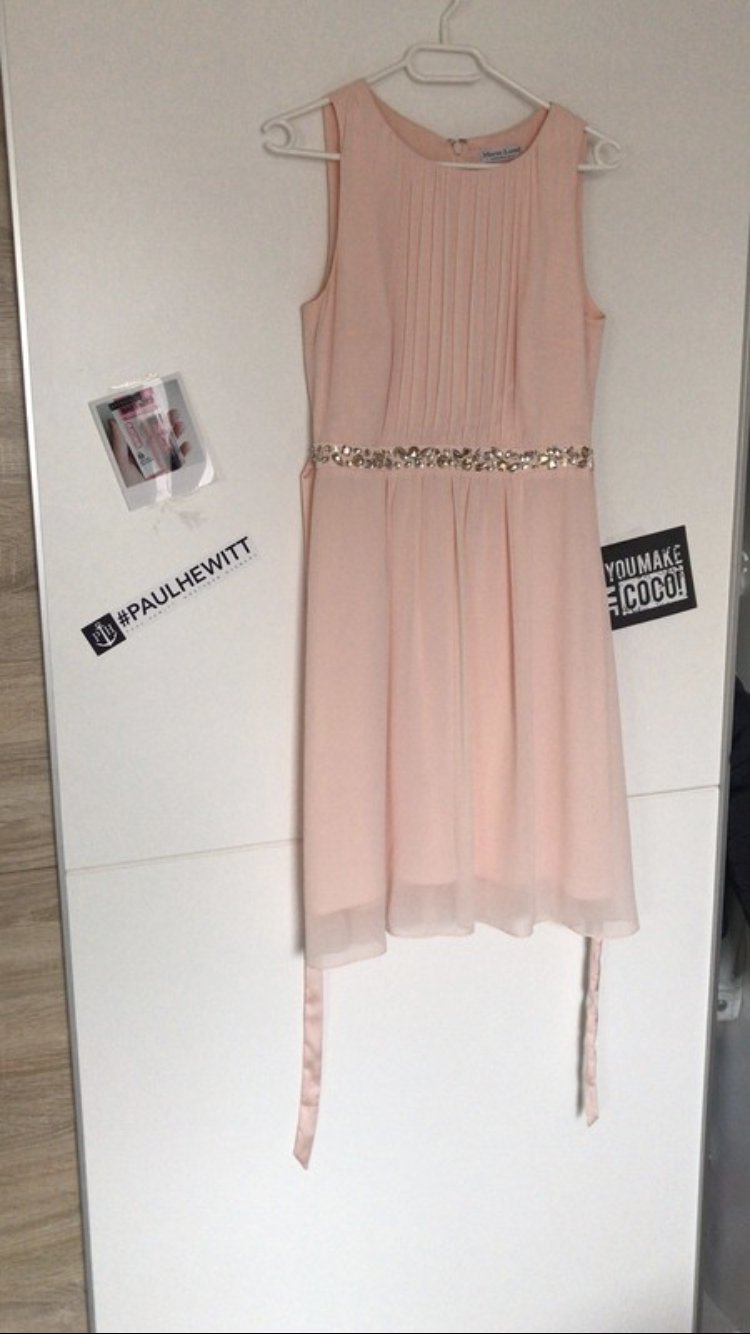 apricotfarbenes kleid e14