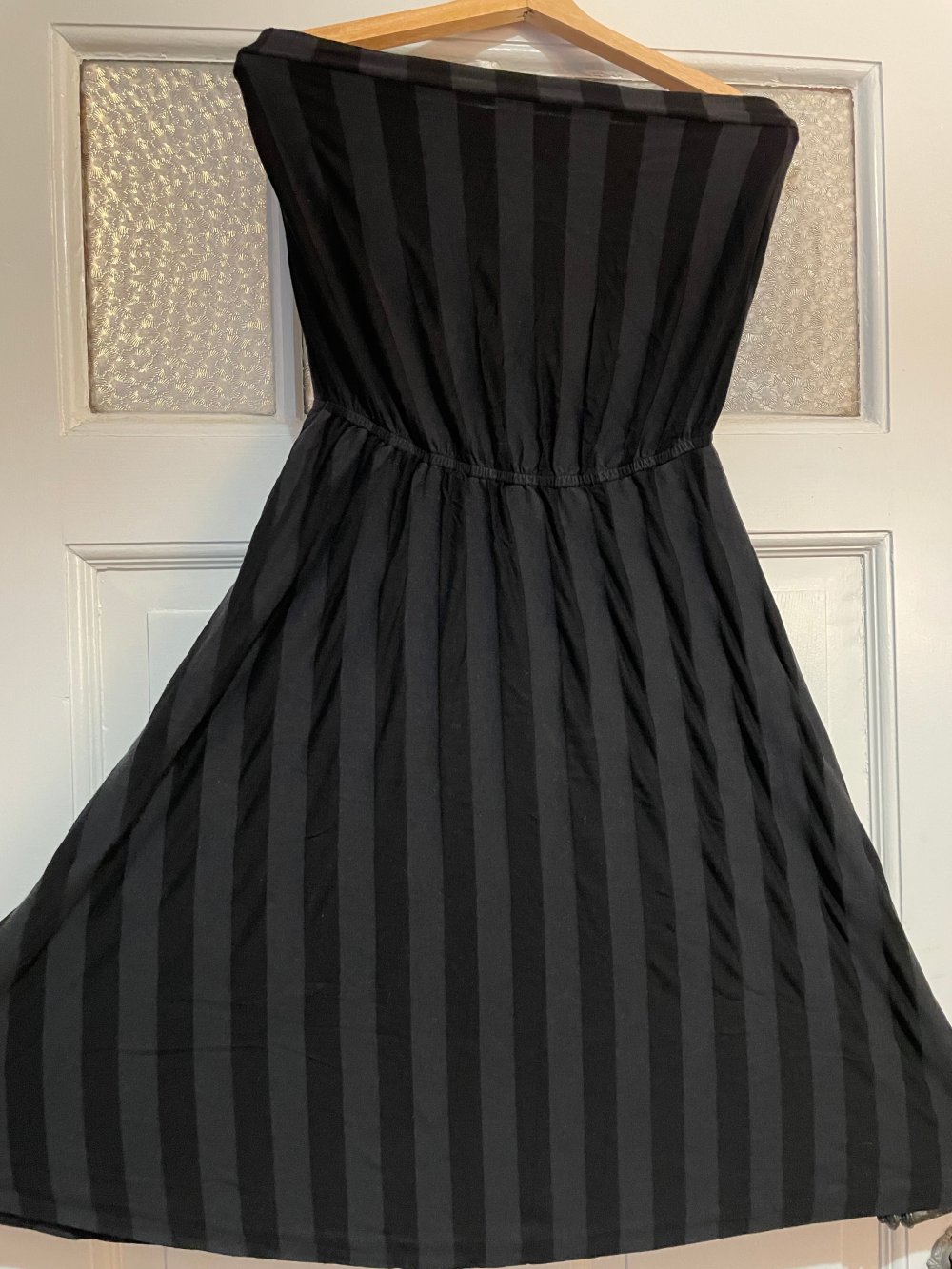 Kleid gestreift schulterfrei