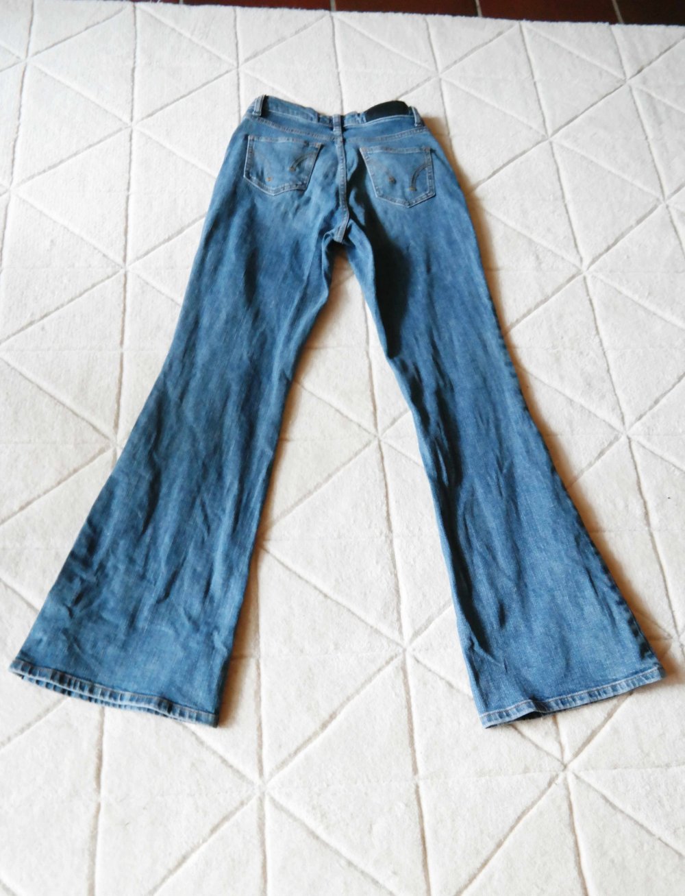 Vintage 90er 00er Schlaghose Schlagjeans Jeanshose flared High waist 36 S