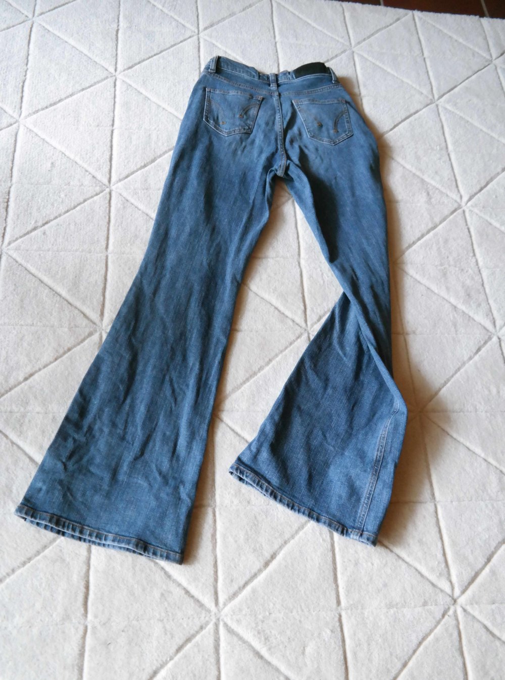 Vintage 90er 00er Schlaghose Schlagjeans Jeanshose flared High waist 36 S