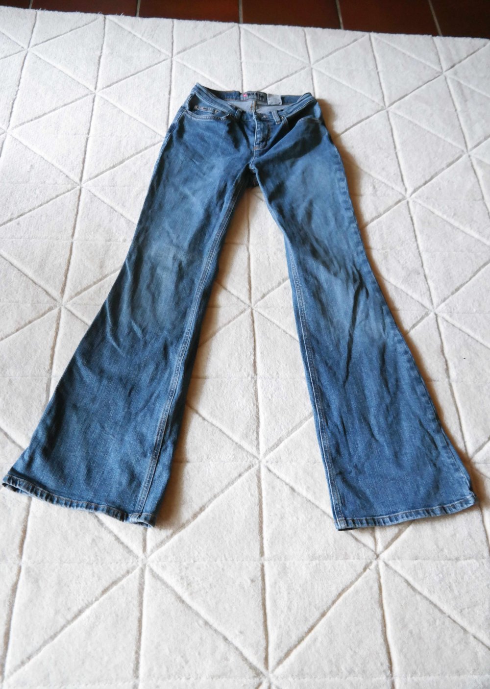 Vintage 90er 00er Schlaghose Schlagjeans Jeanshose flared High waist 36 S