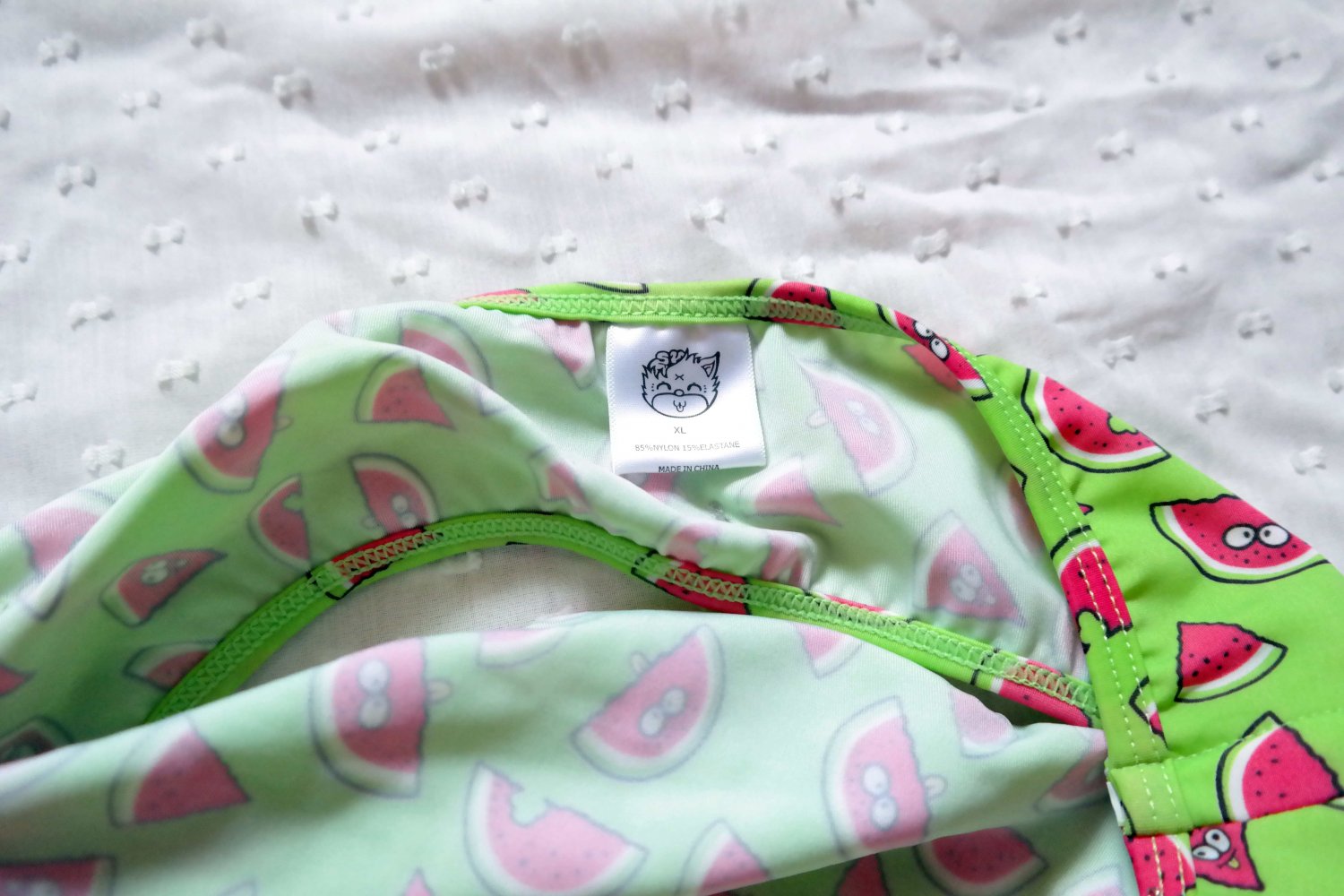 NEU mit Etikett DropDead Drop Dead Bandeau Bikini Top BH Bandeautop Melone Wassermelone M 38 L 40