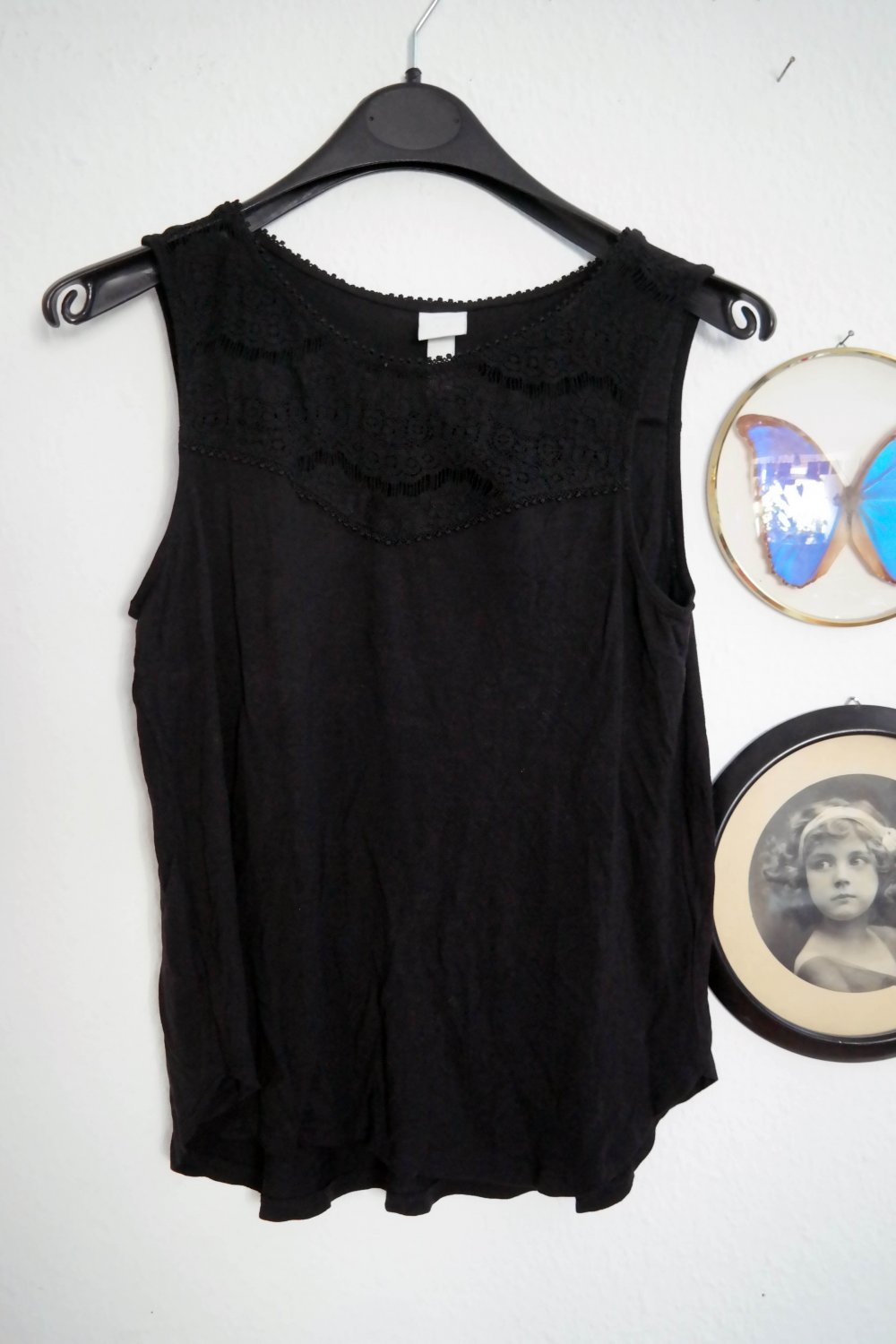 H&M Top Tanktop Spitze Spitzentop Büro Blazer Business M 38