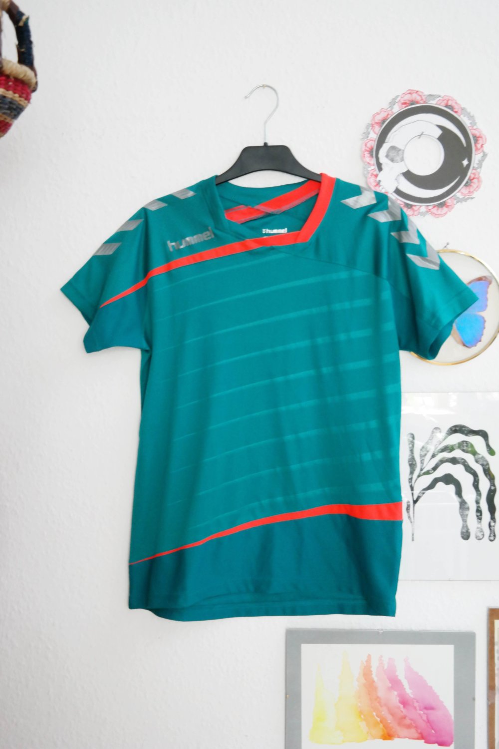 Wie neu Hummel Shirt Sportshirt türkis neon M 38 Fitness