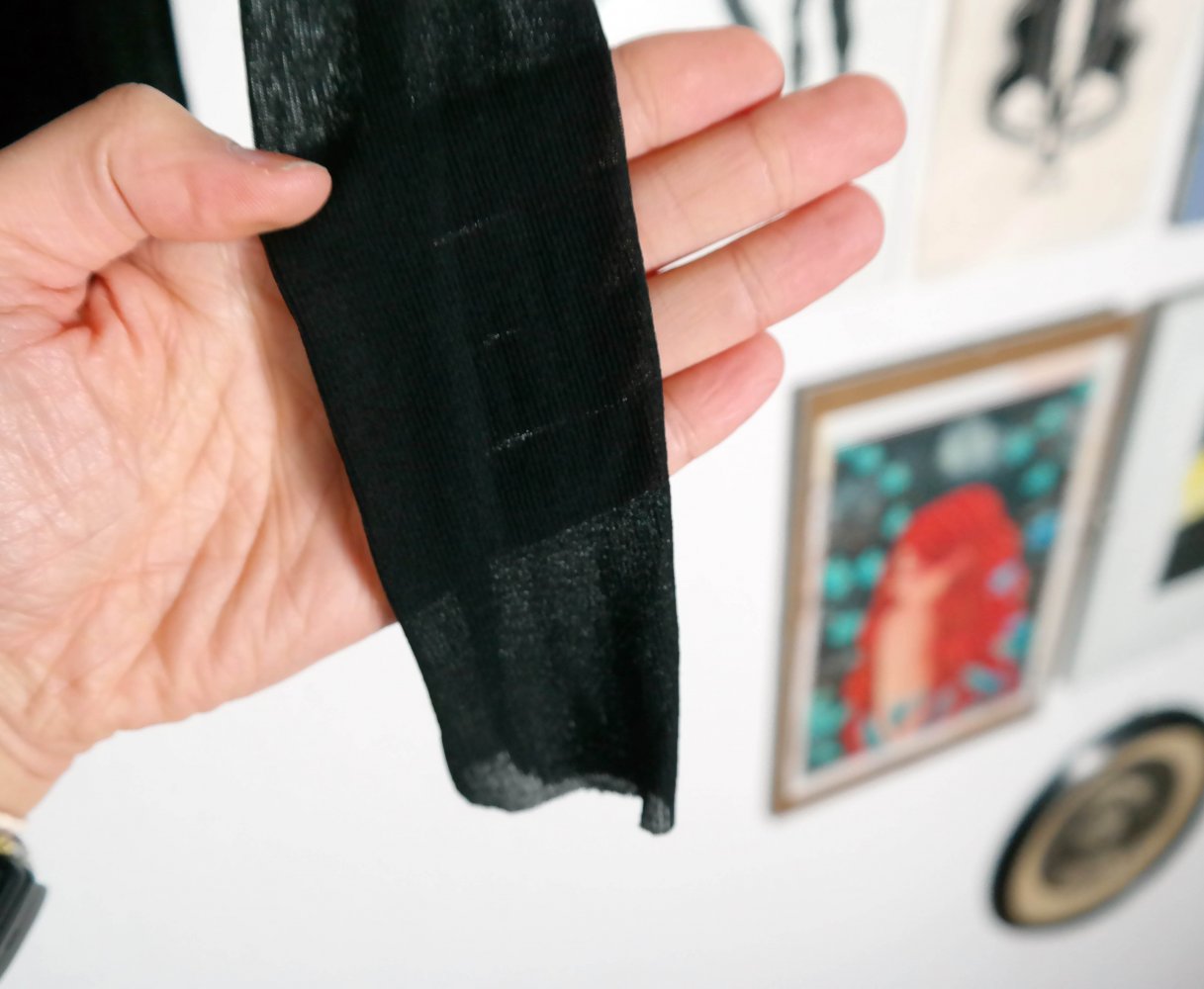 Wie neu Cos Langarmshirt Netzshirt schwarz Mesh XS 34 sheer Silvester 90er 00er