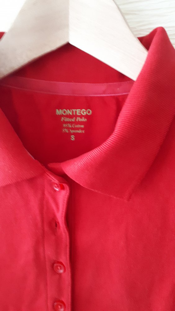 Hammer rotes Polo-Shirt, Gr.36 - NEU