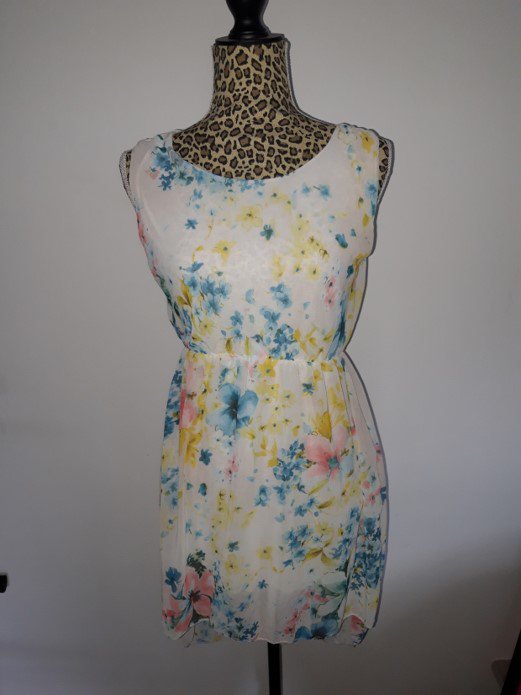 kurzes Sommerkleid - Floral Print
