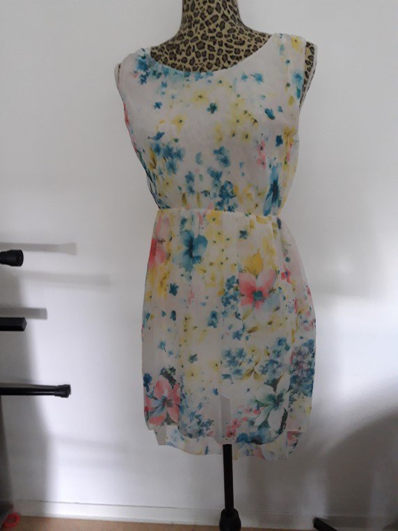 kurzes Sommerkleid - Floral Print