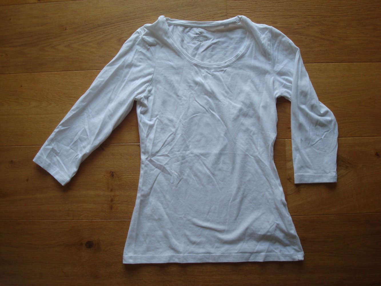 Shirt 3/4 Arm, Langarmshirt in Weiß