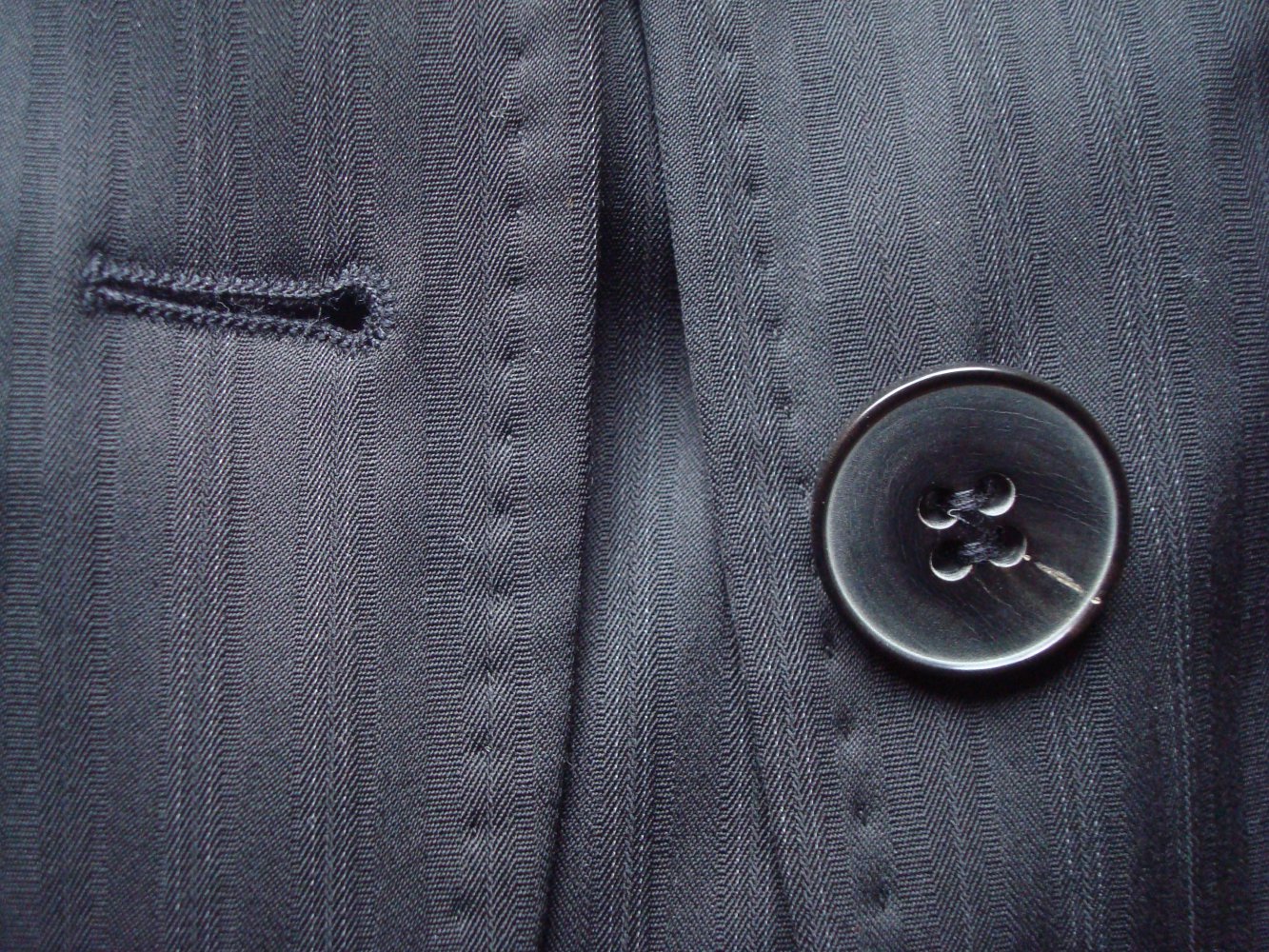 schwarzer Nadelstreifenanzug, Hosenanzug NEU