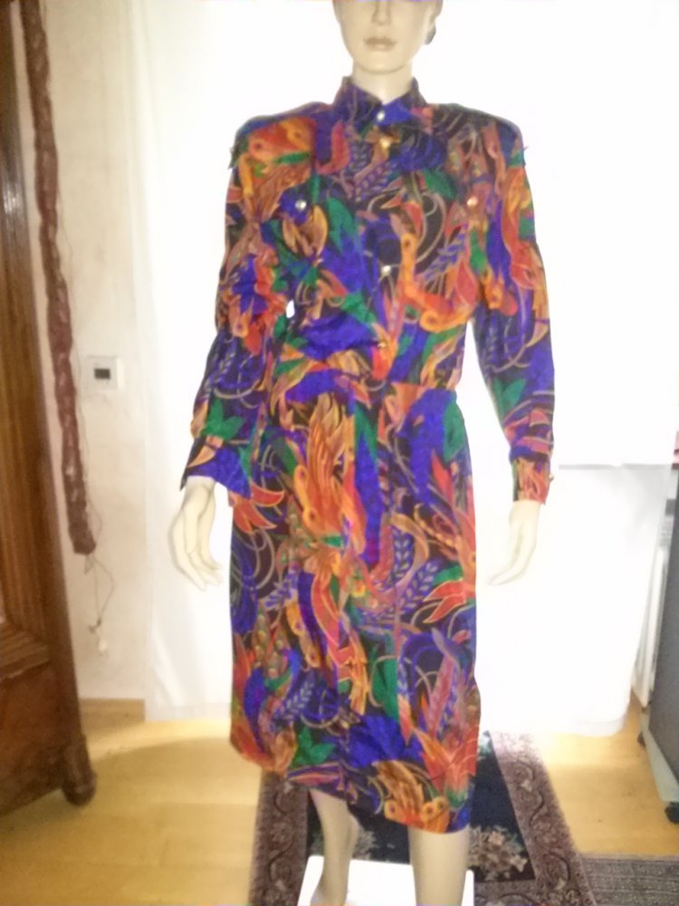 Seidenkleid - Modellkleid von Sautter-Gr.42