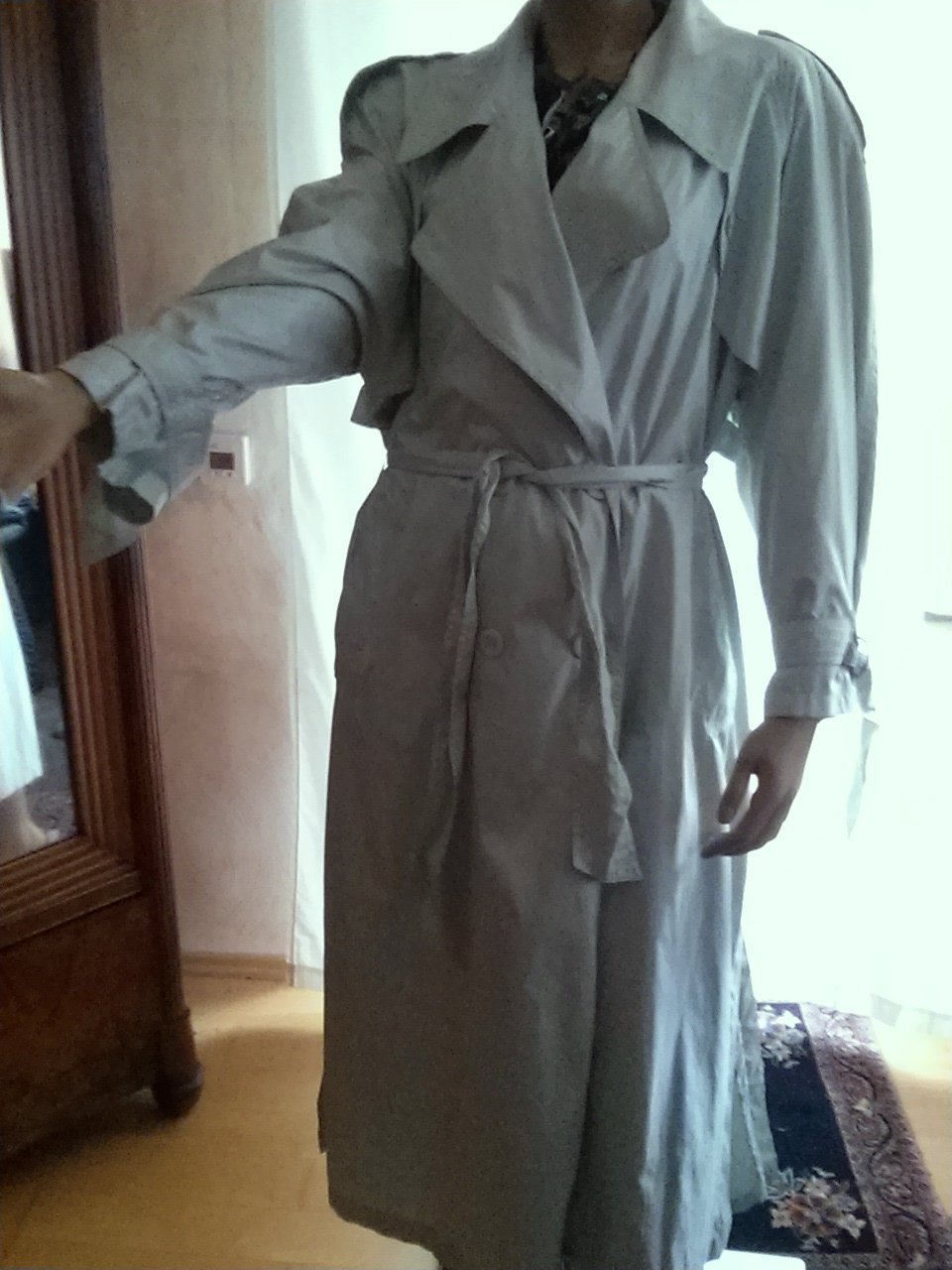 Trenchcoat hellgrün- Gr. 40/42