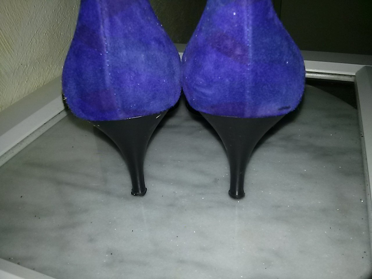 Pumps von Gianmarco Lorenzi - Gr. 38- blau/lila