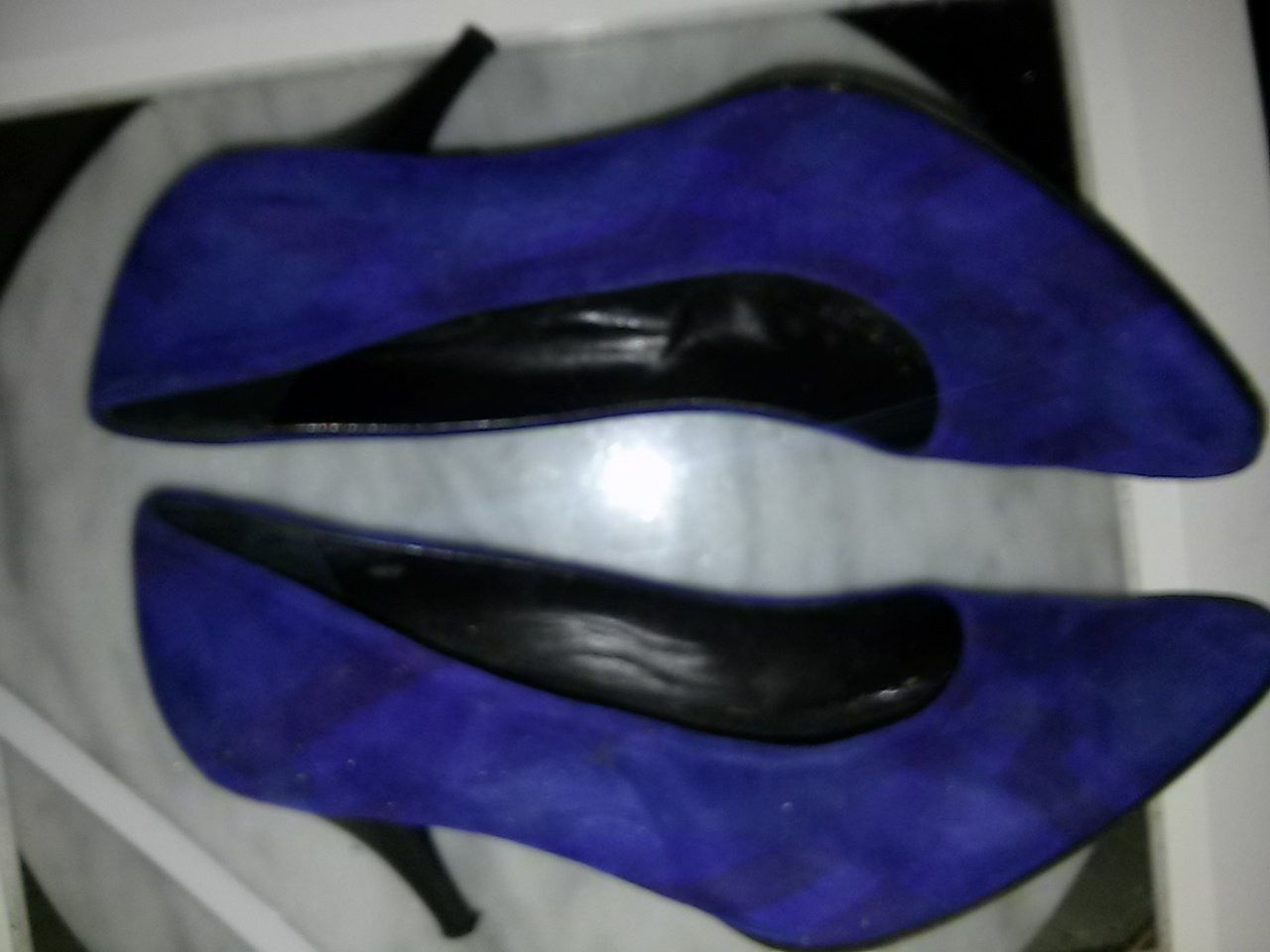 Pumps von Gianmarco Lorenzi - Gr. 38- blau/lila