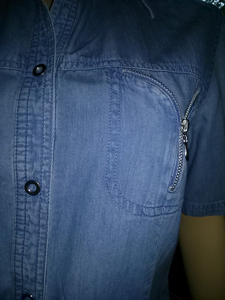 Jeansbluse - Gr.38