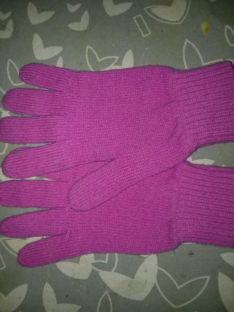 Handschuhe pink aus100% Lamsbwool- neu