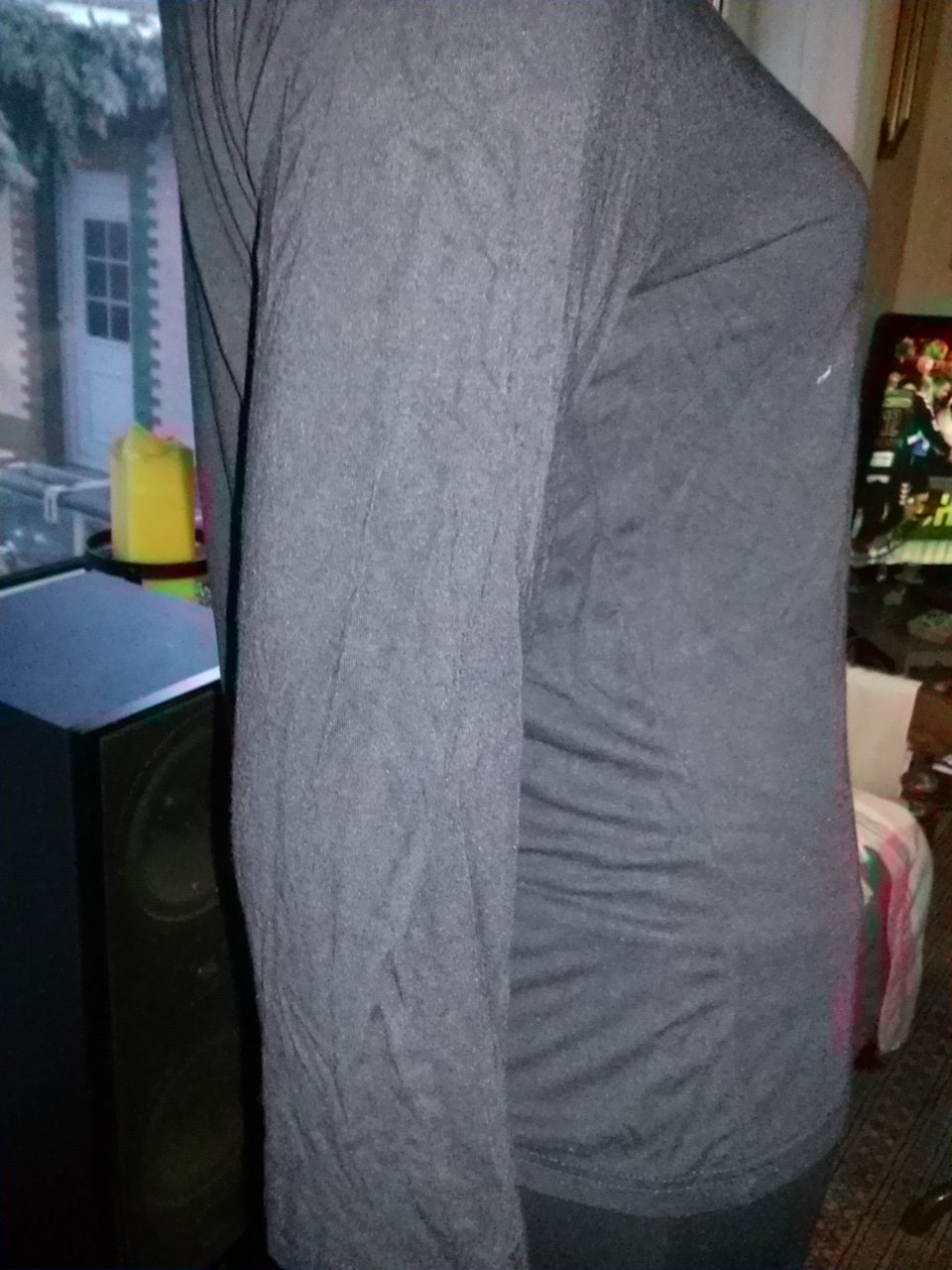 Damenshirt von no compromise- Gr- L- schwarz mit silbernene Pailletten