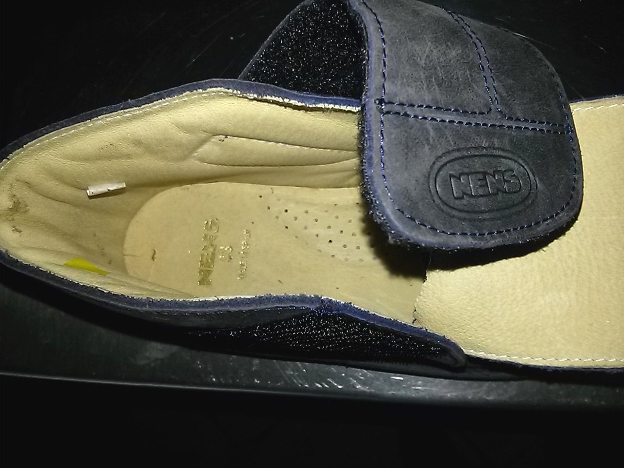 Kinderschuhe von Nens- blauer Leder-halbstiefel- Gr.33- für Jungen/ Mädchen-neu