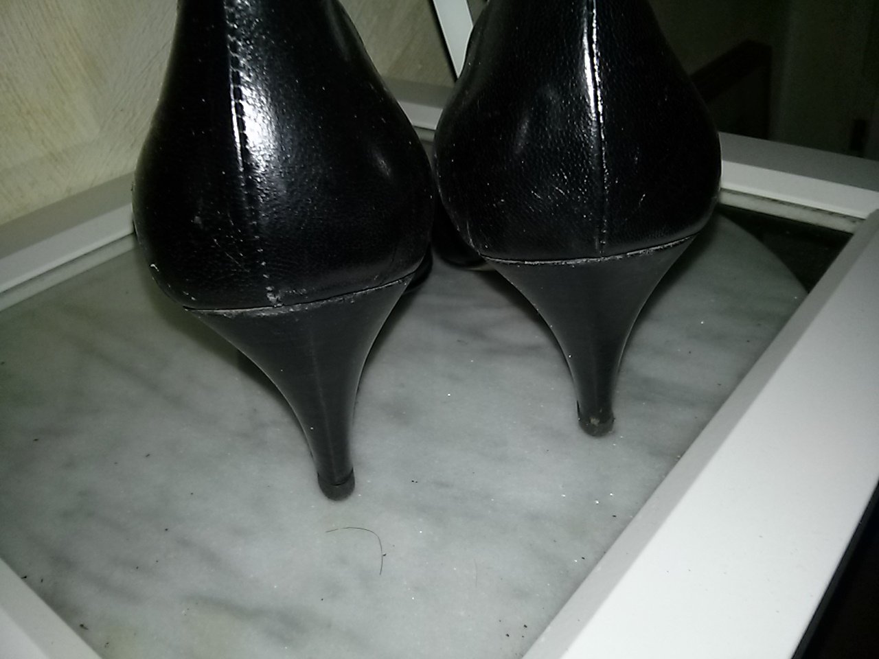 Pums von Dagmina (Made in Italy) - schwarzes Leder- Gr.37