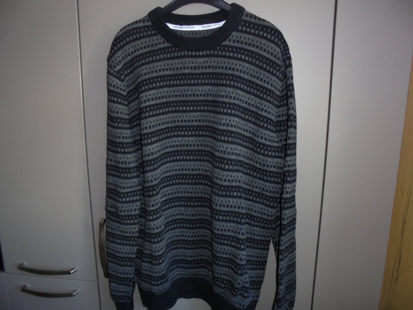 Herren Pullover Gr. XL schwarz gemustert v. Organics