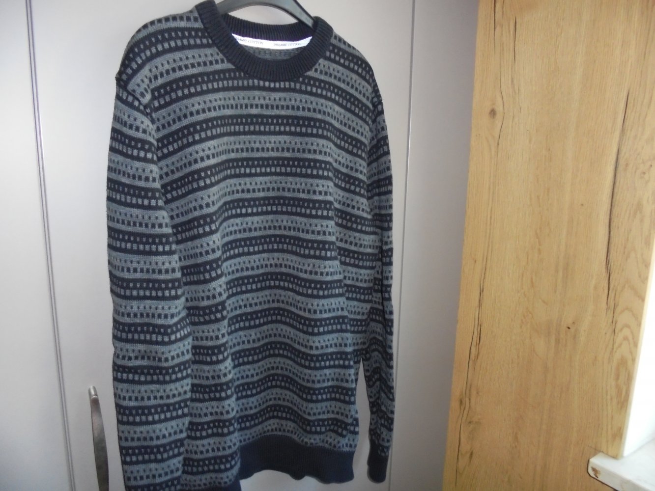 Herren Pullover Gr. XL schwarz gemustert v. Organics