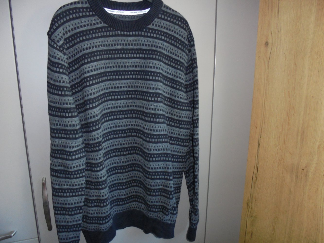 Herren Pullover Gr. XL schwarz gemustert v. Organics