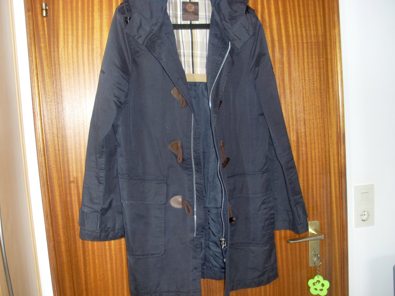 S. Oliver Herren Winter  Longjacke dunkelblau m Kapuze Gr. 48 / M  FC Bayern