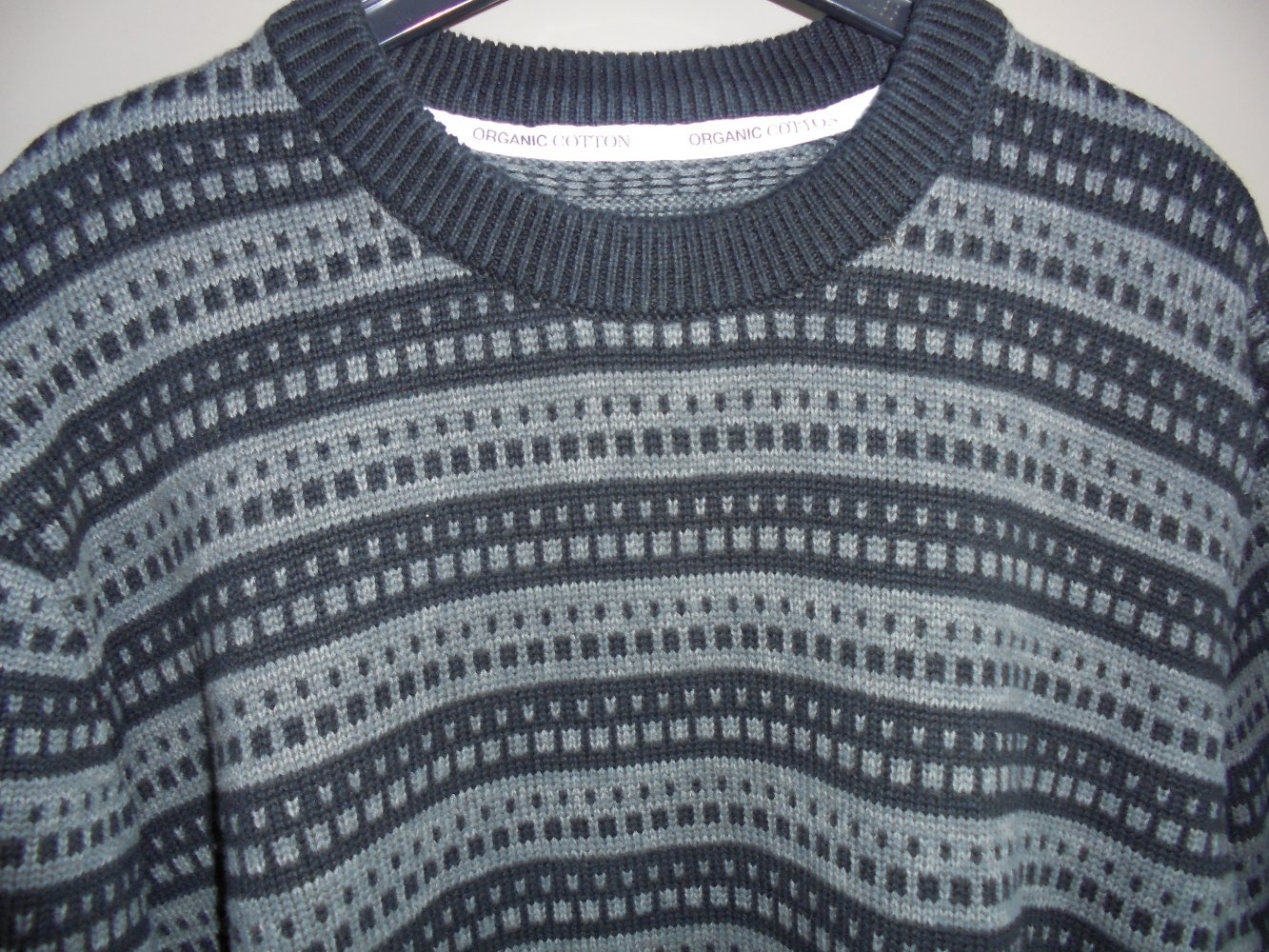 Herren Pullover Gr. XL schwarz gemustert v. Organics