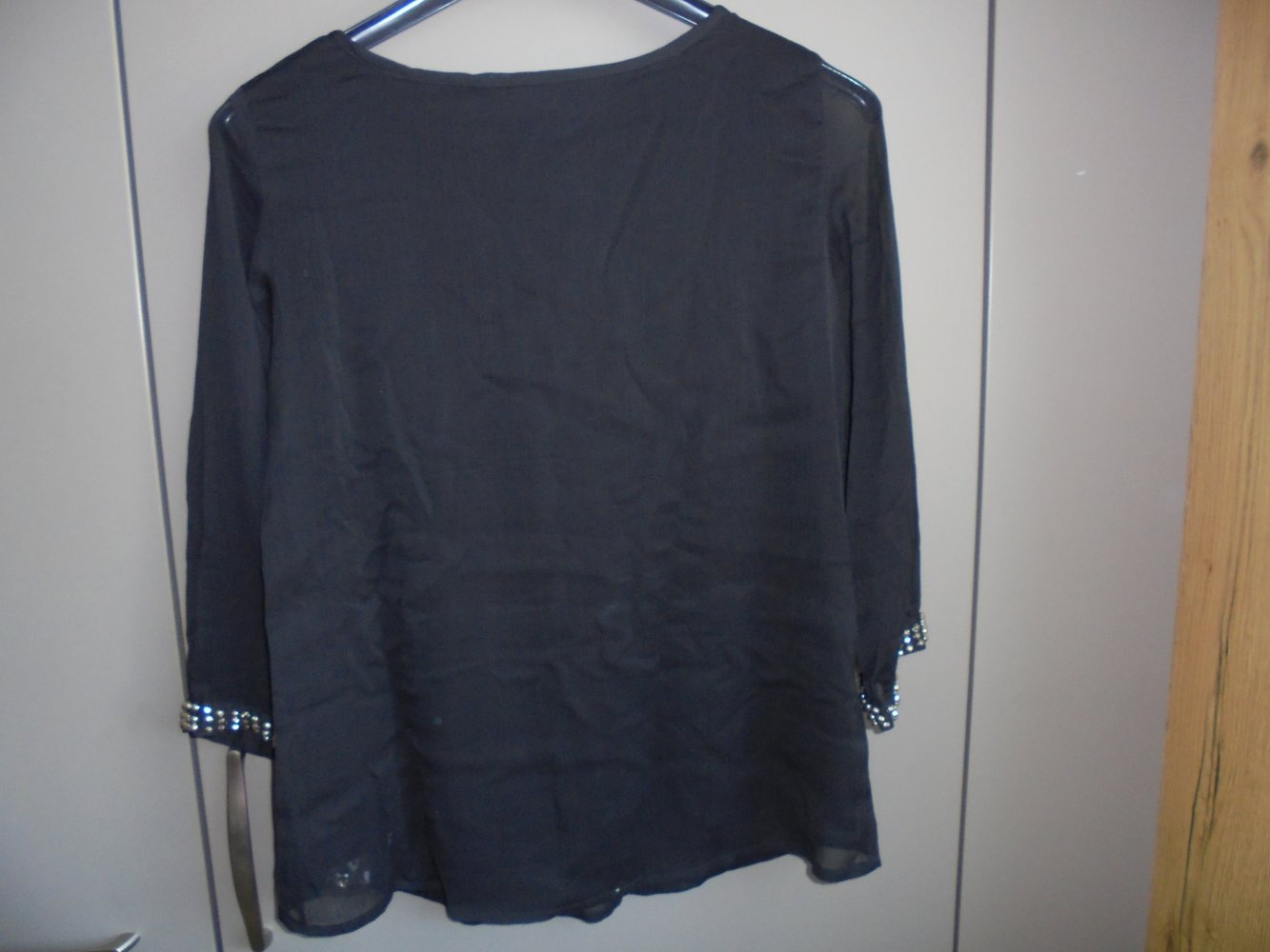 NEU: elegante Damen Tunika Bluse schwarz 3/4 Arm Gr. 36 von Bodyflirt