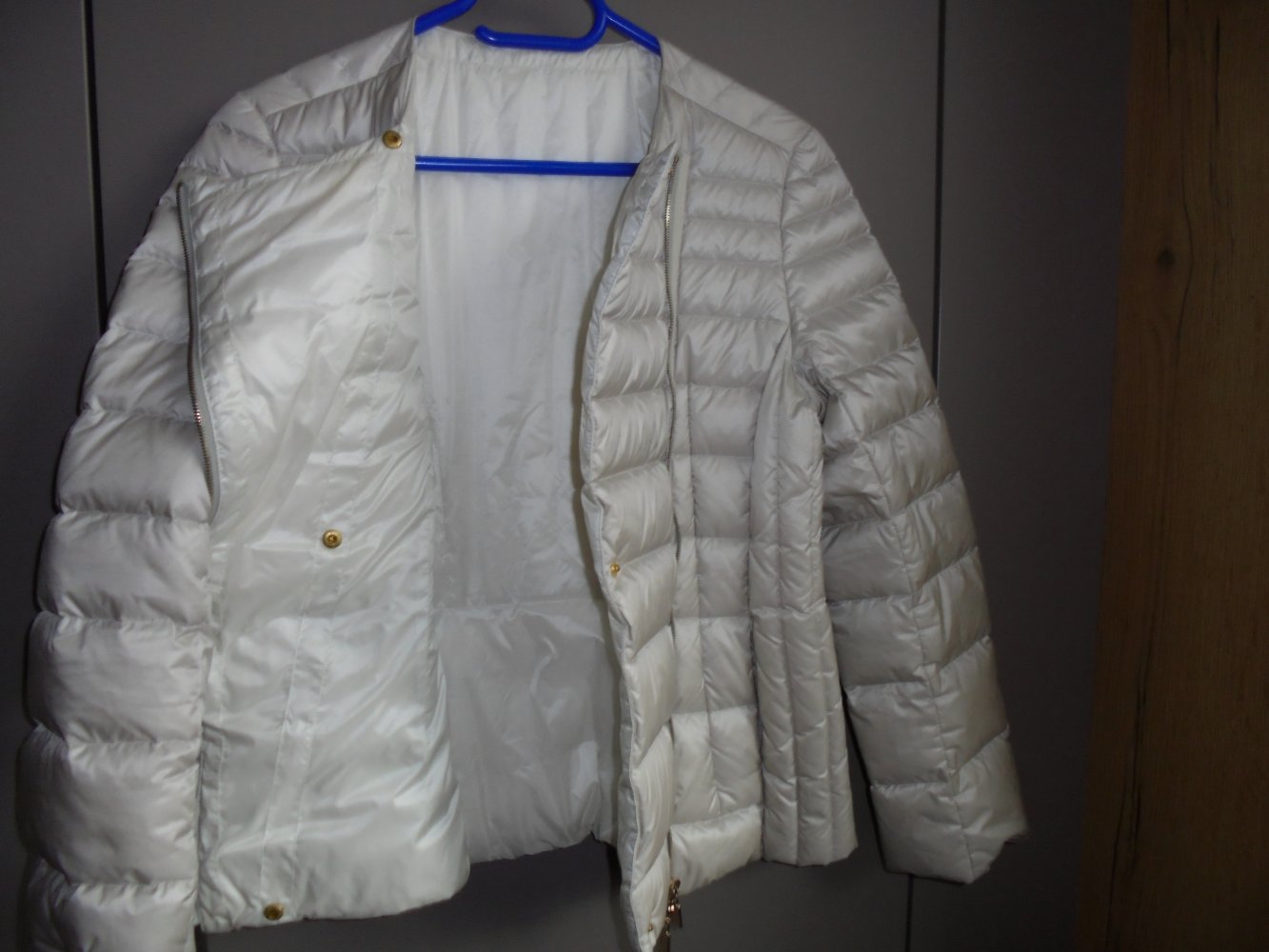 elegante Damen Steppjacke Gr. 36/38 in creme/beige neuwertig